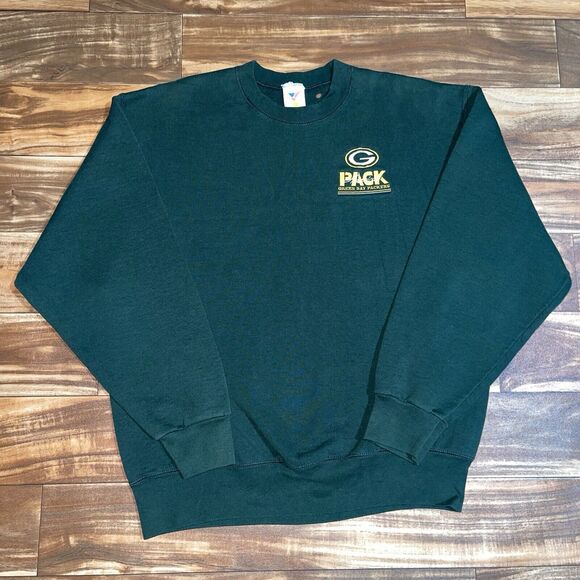 Vintage Green Bay Packers Sweatshirt Mens XL NFL Football Team Americas Pack 90s - Picture 1 of 9